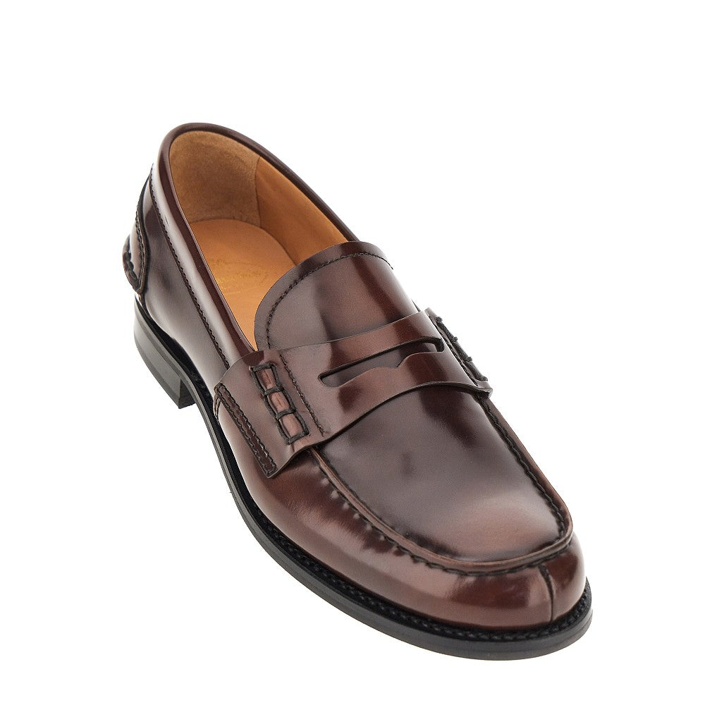 pembrey w5 fumé polished leather loafers