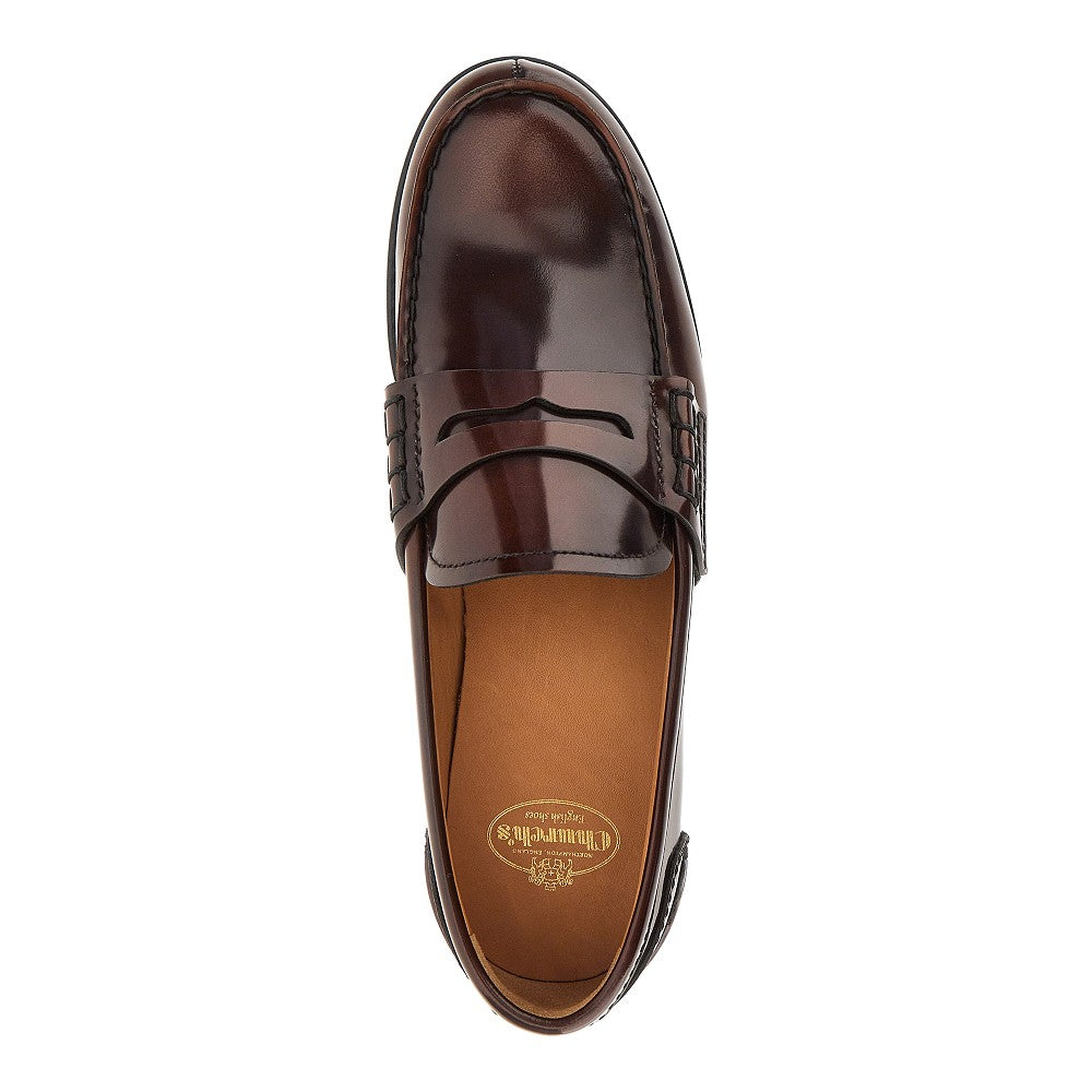 pembrey w5 fumé polished leather loafers