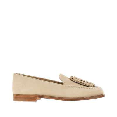 suede leather loafers with tassels