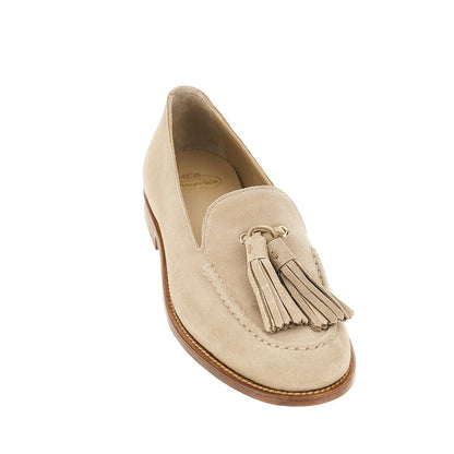 CHURCH 36 suede leather loafers with tassels