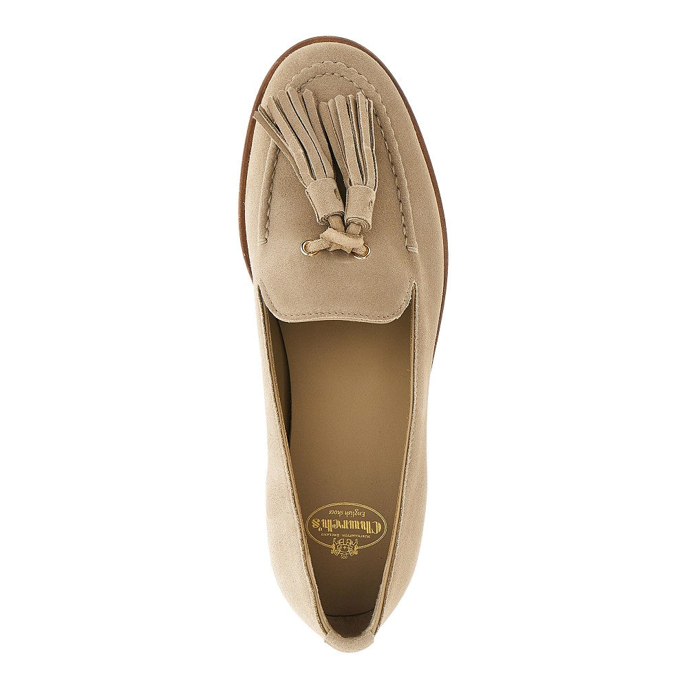 CHURCH 36 suede leather loafers with tassels
