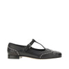 nappa leather mary-jane flat shoes