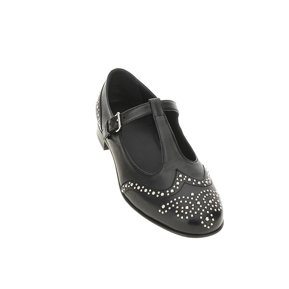 CHURCH 36 nappa leather mary-jane flat shoes
