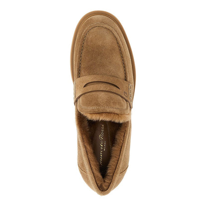 GIANVITO ROSSI 36 harris fur-lined loafers