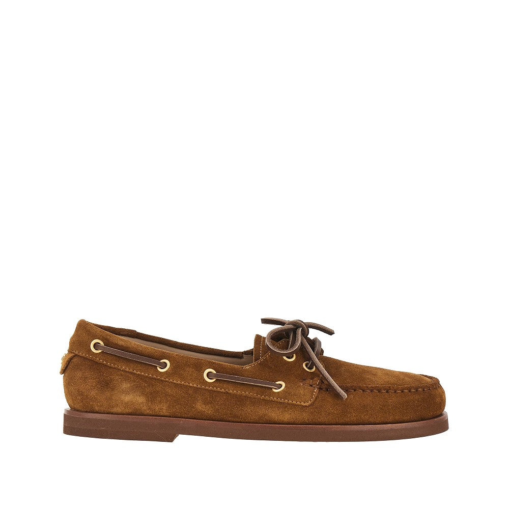 GIANVITO ROSSI 37+ vandée suede boat shoes