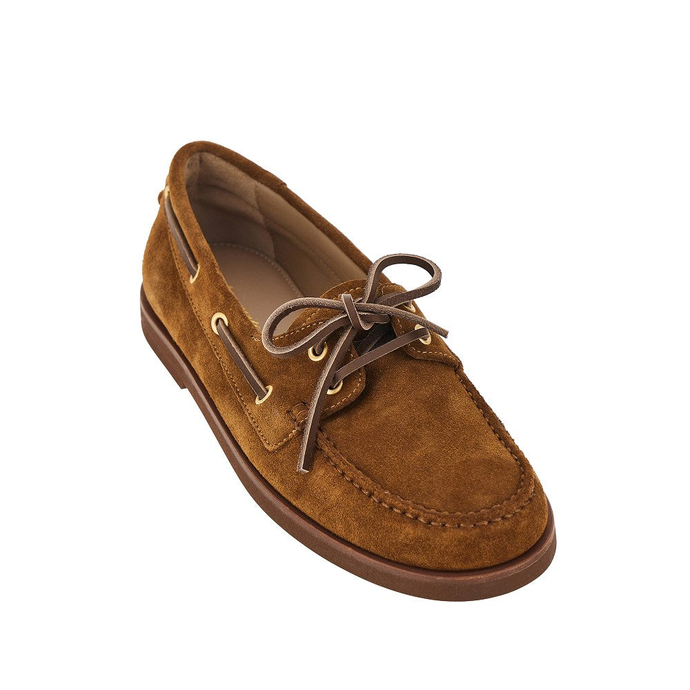 GIANVITO ROSSI 37+ vandée suede boat shoes