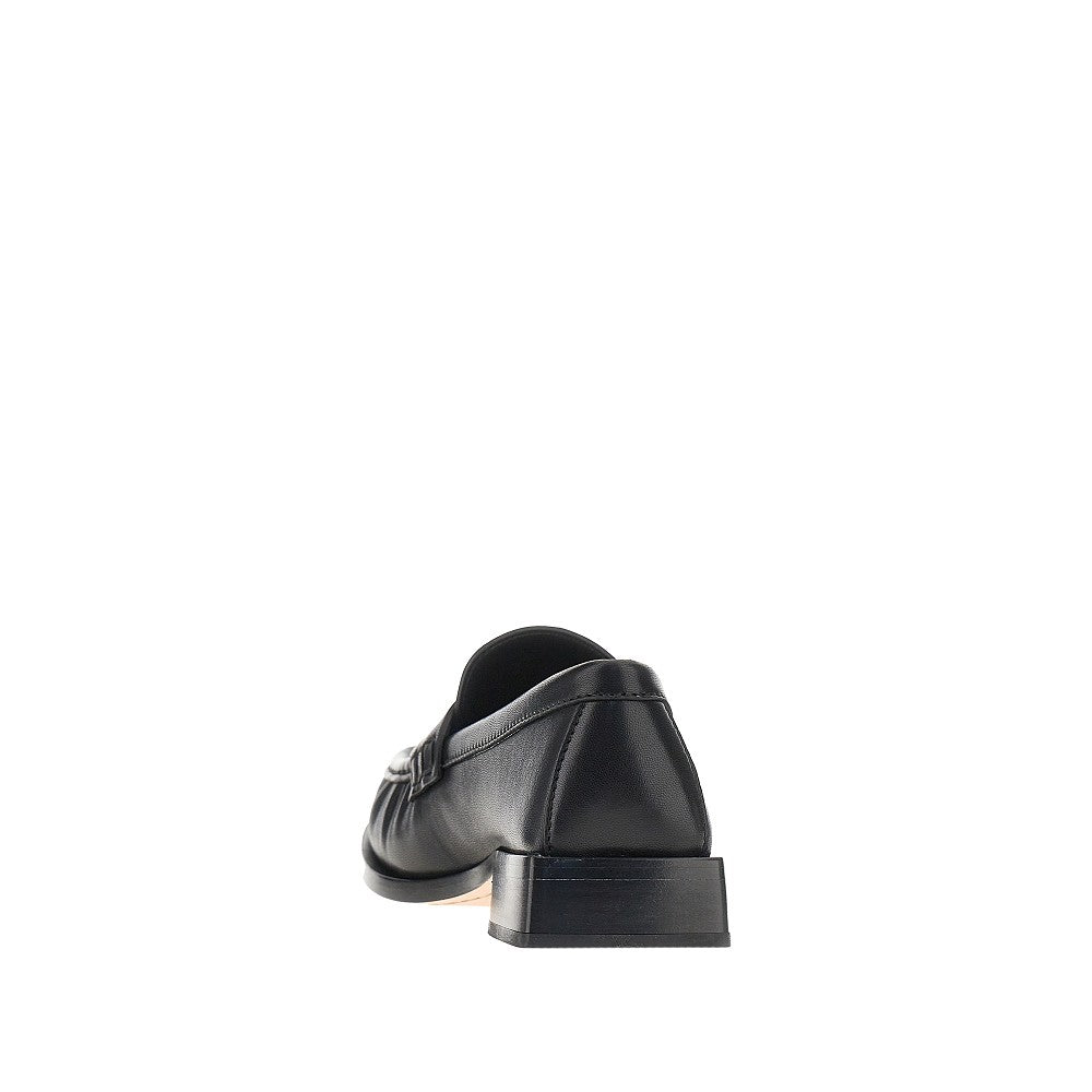 leather loafers