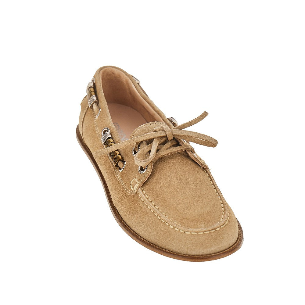 suede leather boat shoes