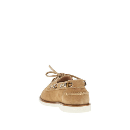 PINKO 36 suede leather boat shoes