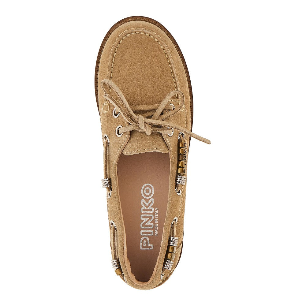 suede leather boat shoes