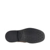suede leather loafers with logo