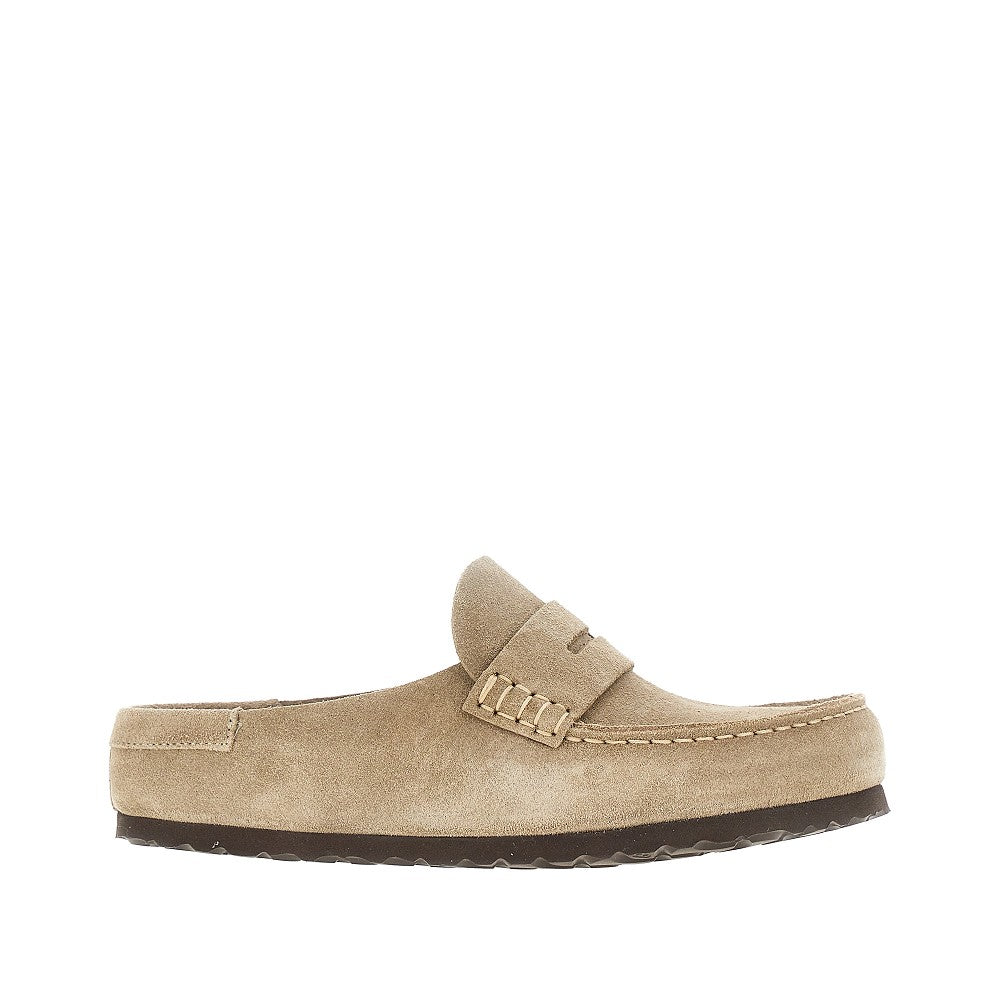 BIRKENSTOCK 37 naples wrapped suede leather mules