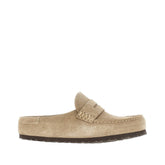 BIRKENSTOCK 37 naples wrapped suede leather mules
