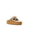 check suede leather urchin clogs