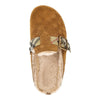 check suede leather urchin clogs