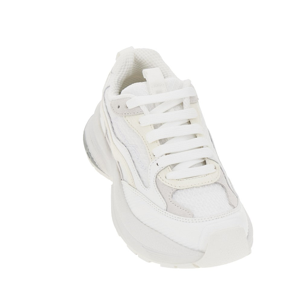EMPORIO ARMANI 36 mesh sneakers with leather details