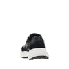 knitted sneakers with faux leather details