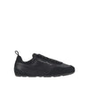 satin and suede leather sneakers