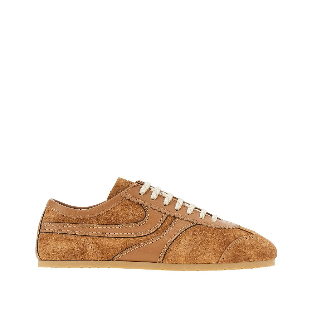 DRIES VAN NOTEN 36 suede leather sneakers