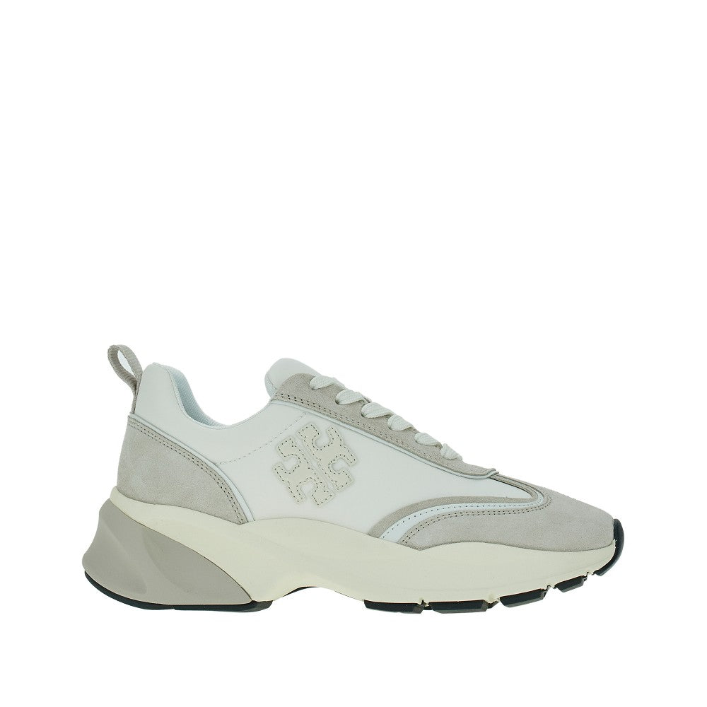 TORY BURCH 8 nylon and leather good luck sneakers