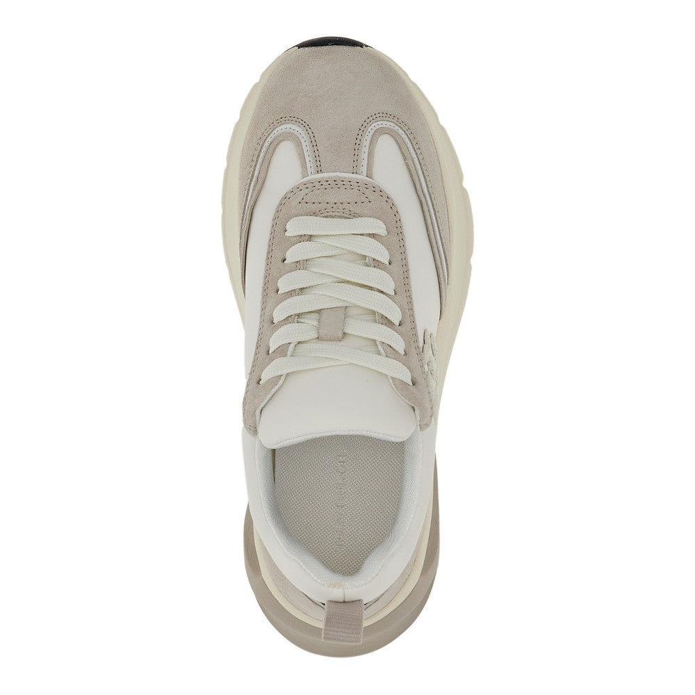 TORY BURCH 8 nylon and leather good luck sneakers