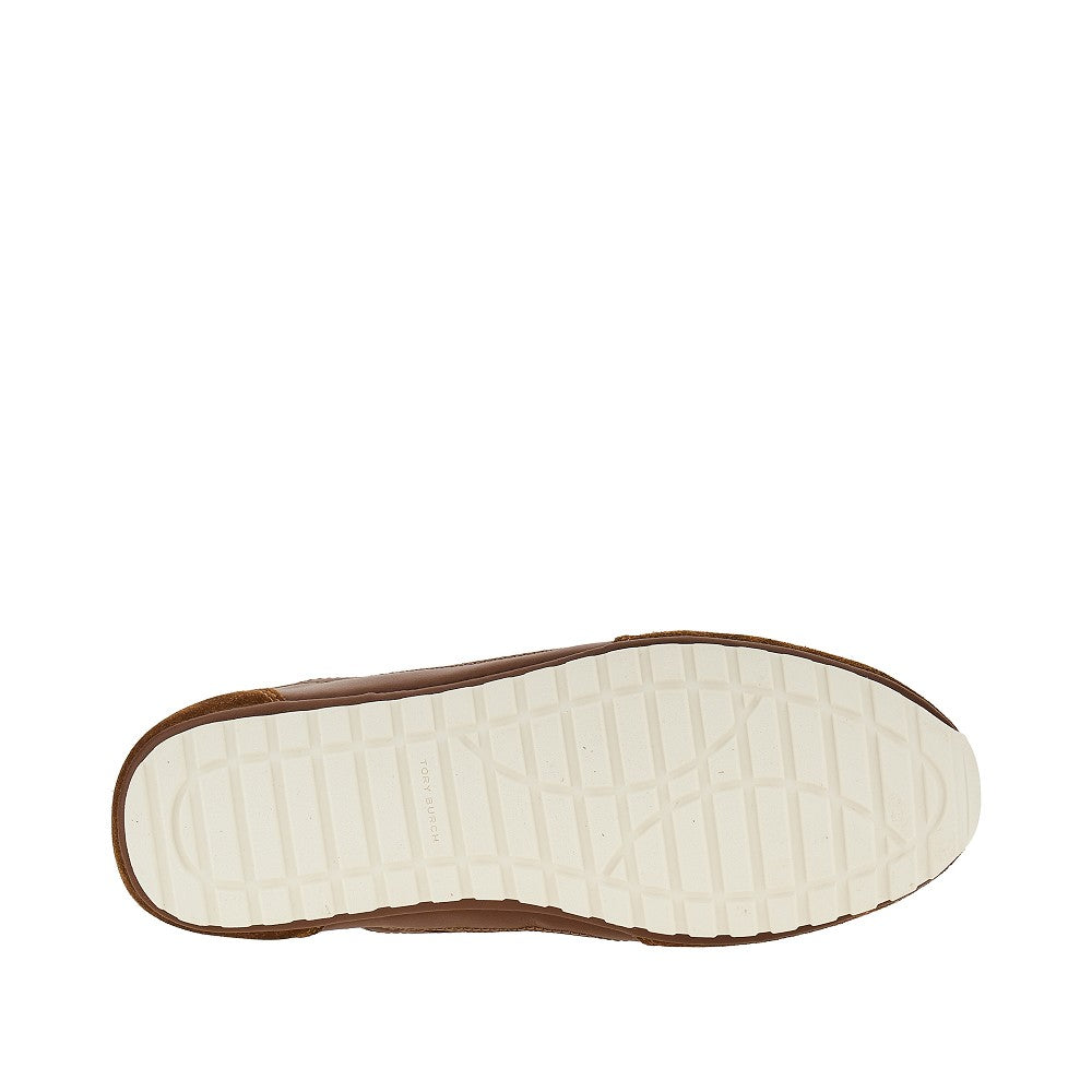 field mesh and leather sneakers