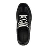 field mesh and leather sneakers