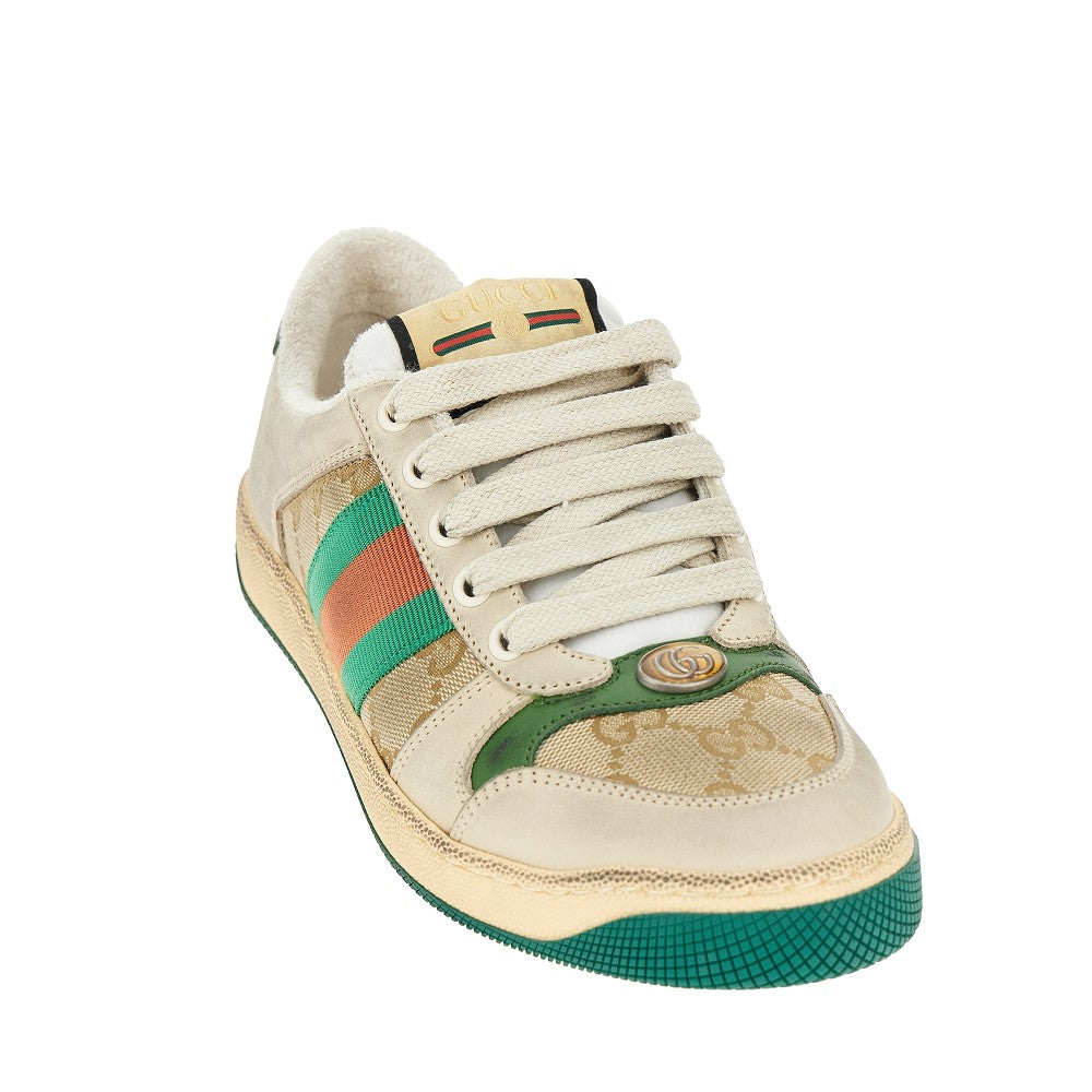 GUCCI 36 used-effect screener sneakers