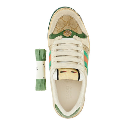 GUCCI 36 used-effect screener sneakers