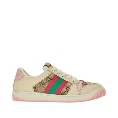 GUCCI 39 screener sneakers with gg crystals
