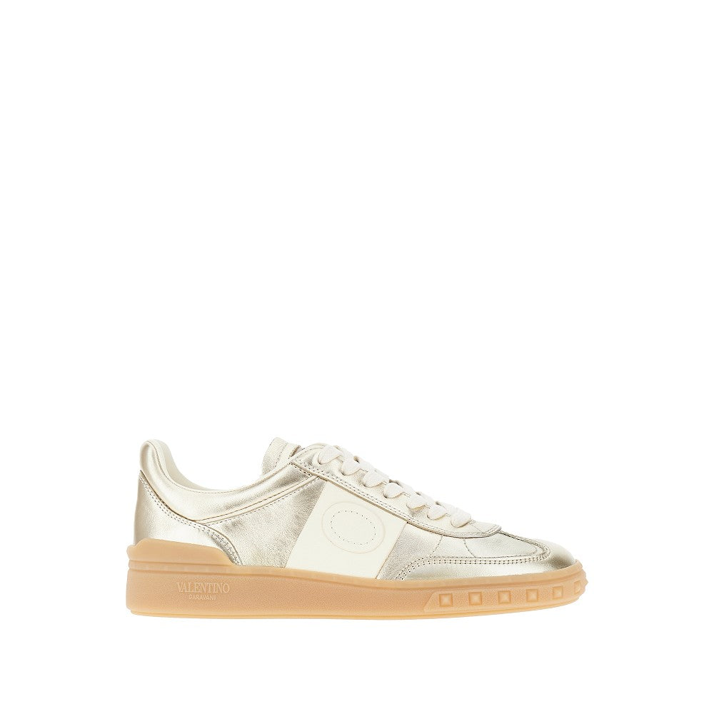 VALENTINO GARAVANI 38 upvillage metallic leather sneakers