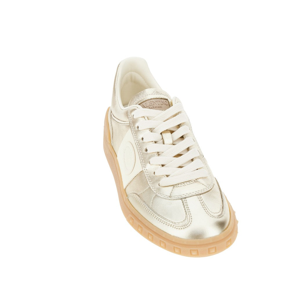 VALENTINO GARAVANI 38 upvillage metallic leather sneakers