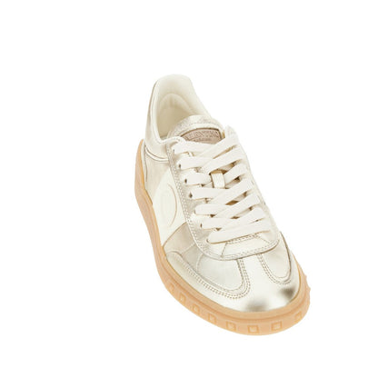 VALENTINO GARAVANI 38 upvillage metallic leather sneakers