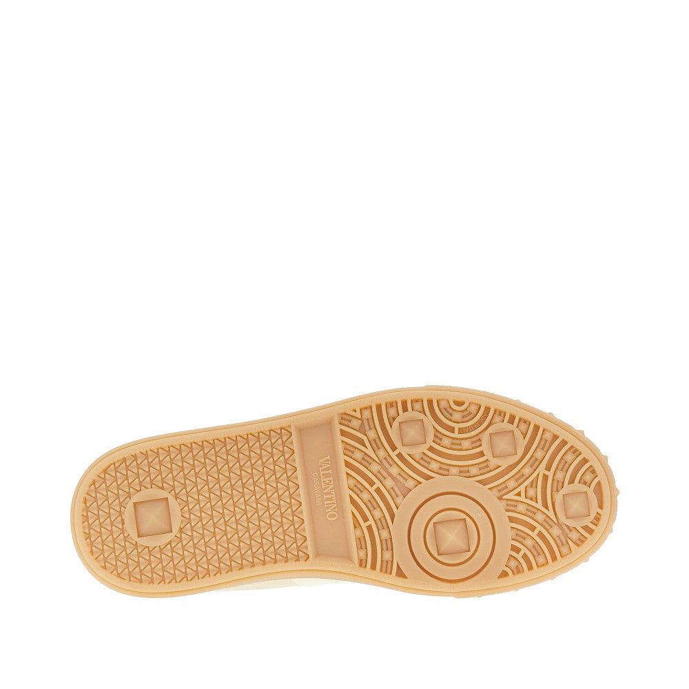 VALENTINO GARAVANI 38 upvillage metallic leather sneakers