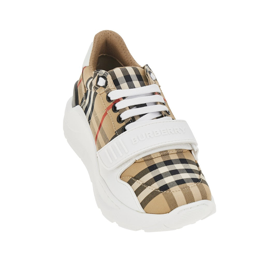 BURBERRY 38 check cotton sneakers