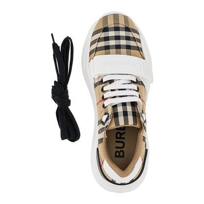 BURBERRY 37 check cotton sneakers