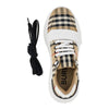 check cotton sneakers