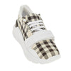 check fabric sneakers