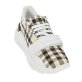 BURBERRY 36 check fabric sneakers