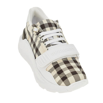 BURBERRY 36 check fabric sneakers