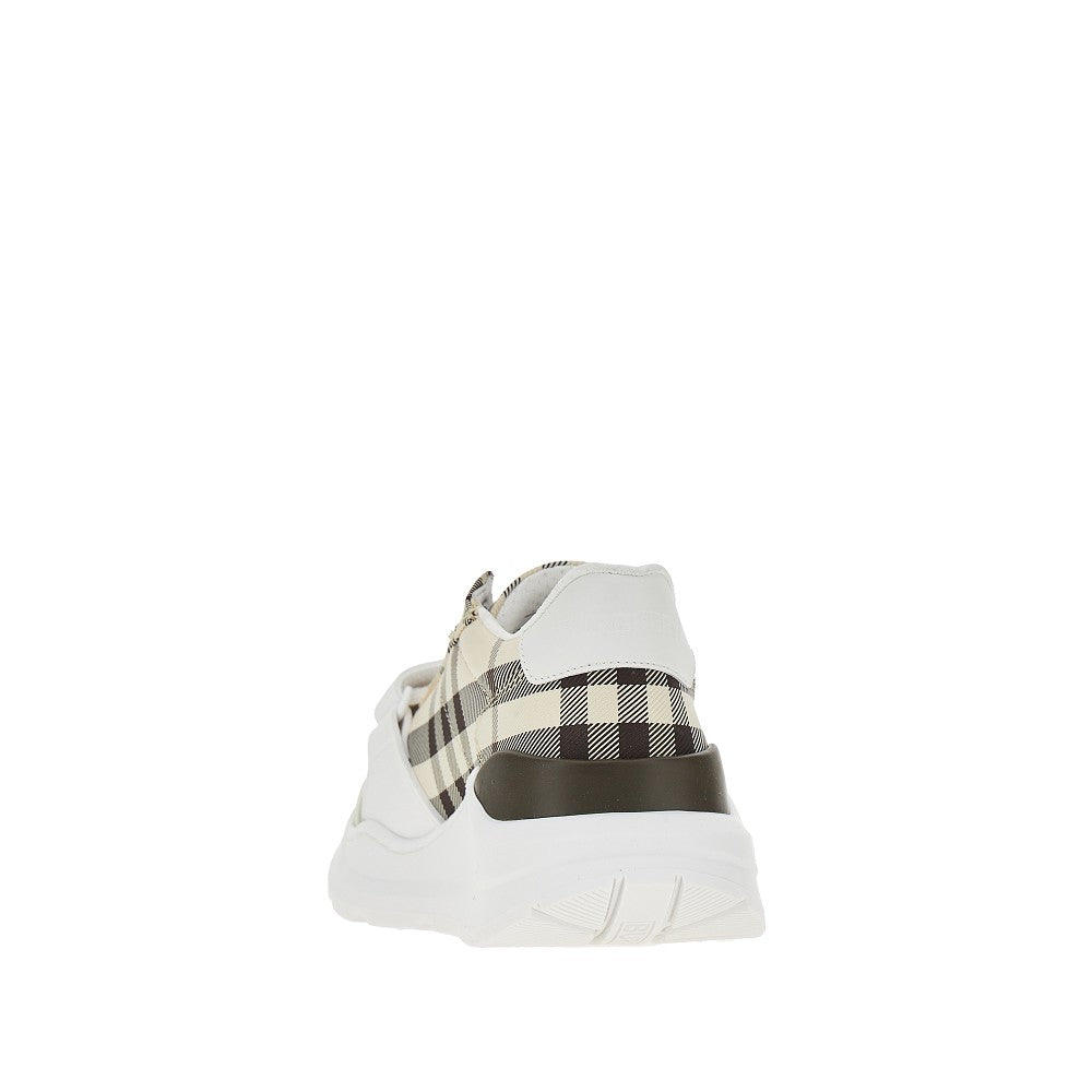 BURBERRY 36 check fabric sneakers