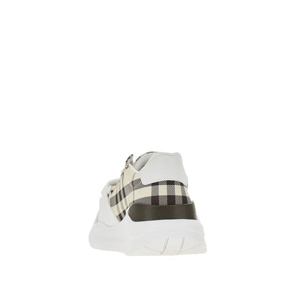 BURBERRY 36 check fabric sneakers