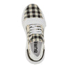 check fabric sneakers