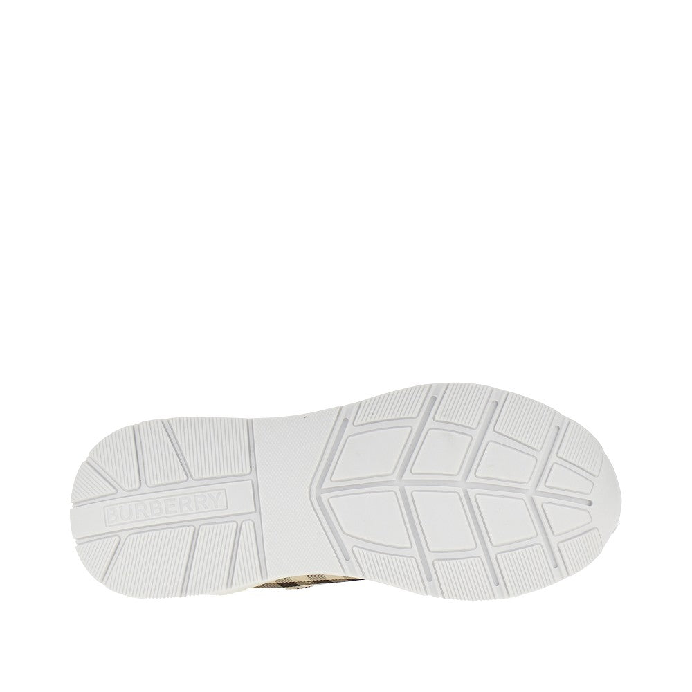 BURBERRY 36 check fabric sneakers