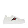 oversized sole leather sneakers