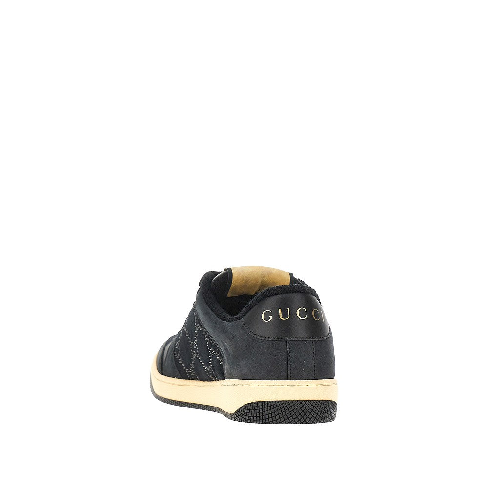strass-embellished screener sneakers
