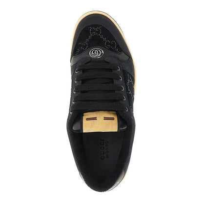 GUCCI 38 strass-embellished screener sneakers