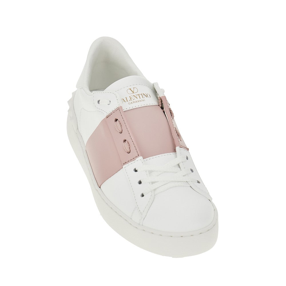 VALENTINO GARAVANI 36 open leather sneakers