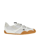 VALENTINO GARAVANI 36+ amphibia fabric and leather sneakers