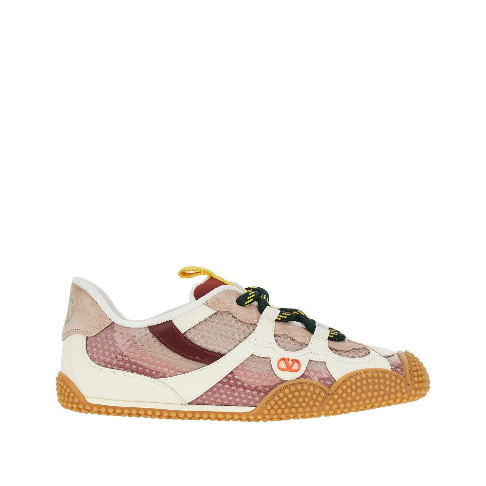VALENTINO GARAVANI 36 amphibia fabric and leather sneakers